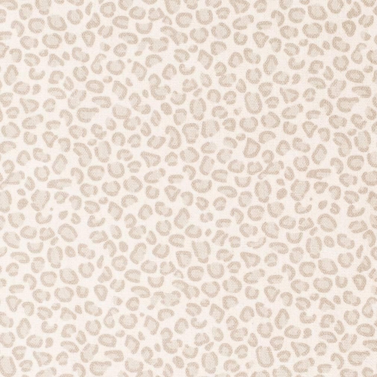 Ivory & Grey Small Scale Animal Print Linen Blend Upholstery Fabric by The Yard - SKU: Carmela Ivory